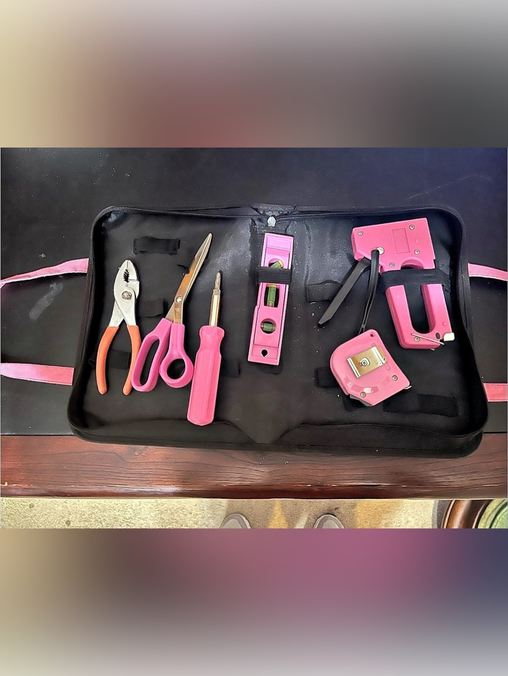 Pink Tool Kit in Carrying Case